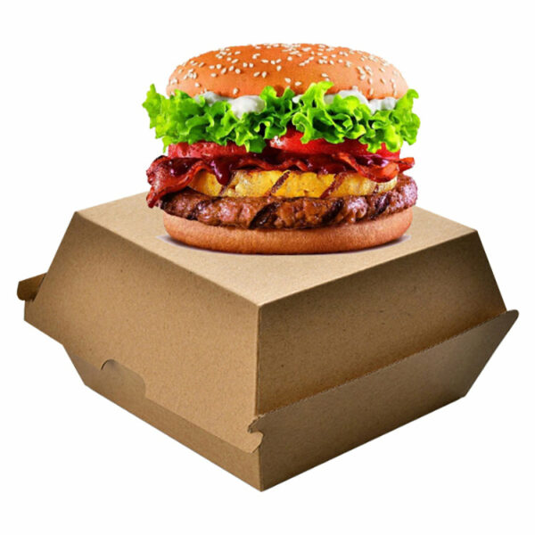 Custom Compostable Paper Burger Box