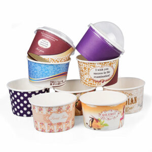Custom Eco-friendly Paper Ice Cream Cups