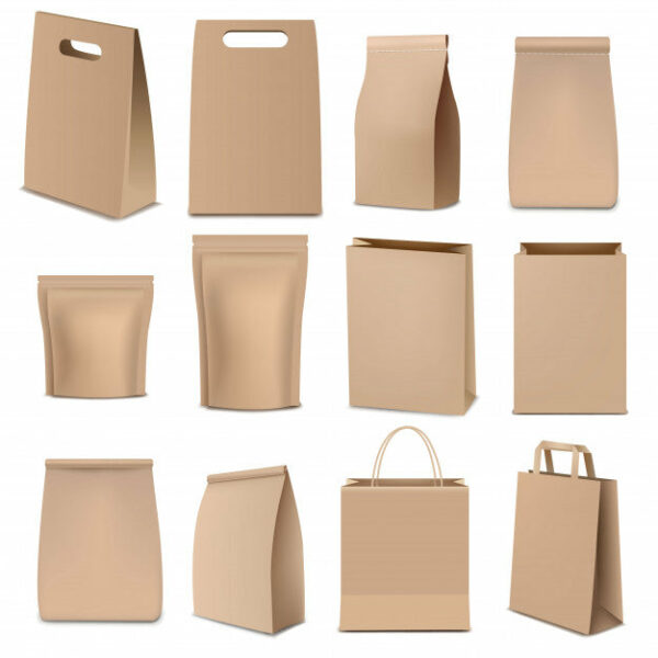 Custom Logo Eco-friendly Medium Take Away Paper Bags