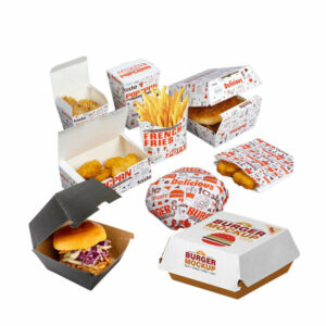 Custom Sustainable Fast Food Packing Hamburger Burger Box