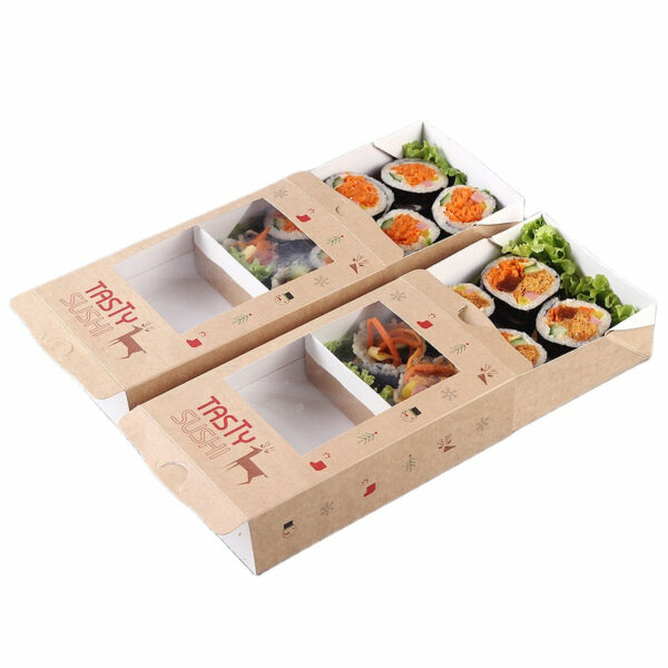 Custom Sustainable Restaurant Sushi Sweets Takeaway Paper Boxes