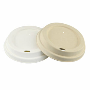 Custom sustainable biodegradable bagasse cup lids