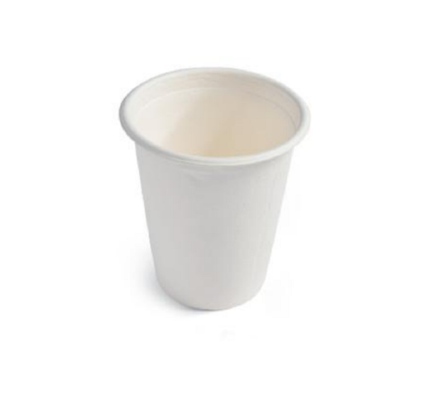 Customizable biodegradable bagasse white cups