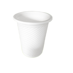Customizable degradable environmentally friendly threaded cornstarch cups