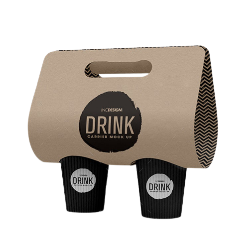 Factory Custom Biodegradable Cup Drink Carrier