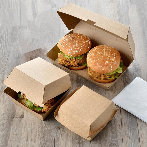 Factory Custom Biodegradable Paper Burger Box