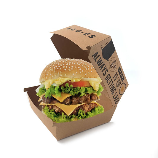 Factory Custom Disposable Clamshell Burger Boxes