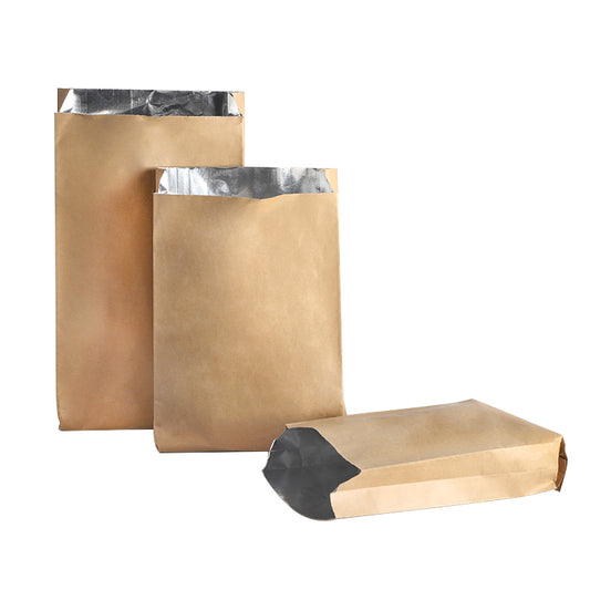 Factory Custom Sustainable Brown Foil Lined Bags