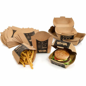 Factory Custom Sustainable Burger Takeaway Boxes