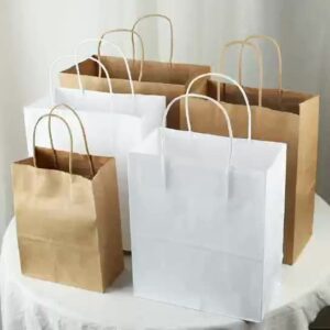 Sustainable Twisted Handle paper bags Custom