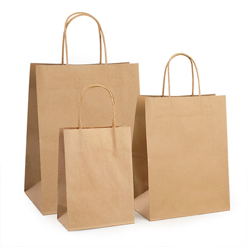 Wholesale Eco-friendly Brown Kraft Paper Take Away Bag