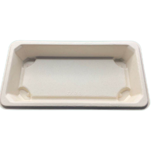 Custom wholesale eco-friendly recyclable bagasse lunch tray