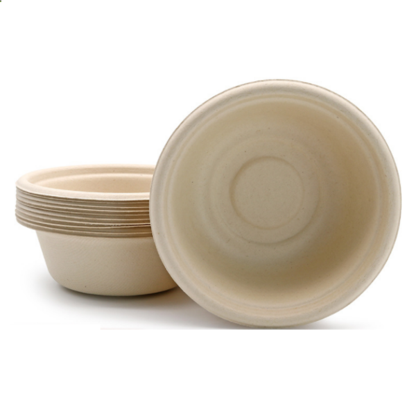 Factory custom eco-friendly and biodegradable bagasse round bowls