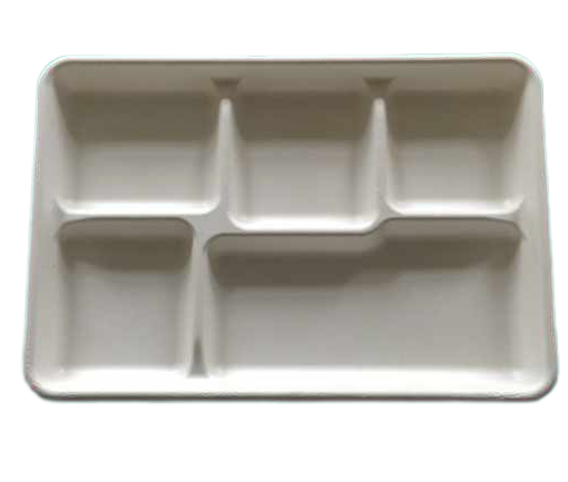 Factory custom eco-friendly biodegradable bagasse lunch trays