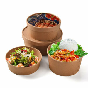 Factory custom environmentally friendly food paper bowls