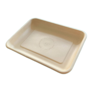 Factory customized eco-friendly compostable bagasse lunch trays