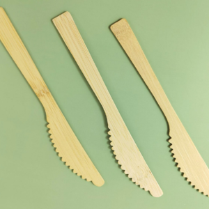 Factory customized eco-friendly compostable bamboo fiber cutlery set